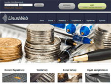 Tablet Screenshot of linuxweb.hu